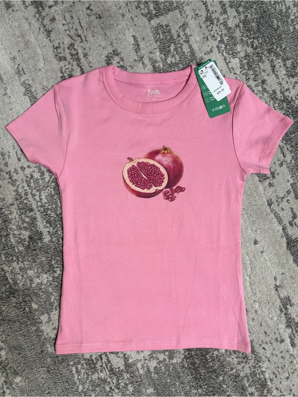 twik Pink Pomegranate Graphic Short Sleeve Tee